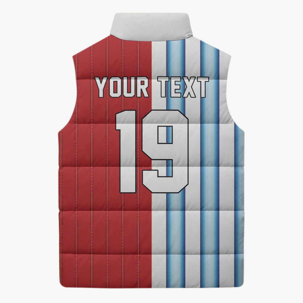 Custom Argentina Spain 2026 World Final Football Sleeveless Puffer Jacket Road To Glory