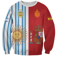 Custom Argentina Spain 2026 World Final Football Sweatshirt Road To Glory