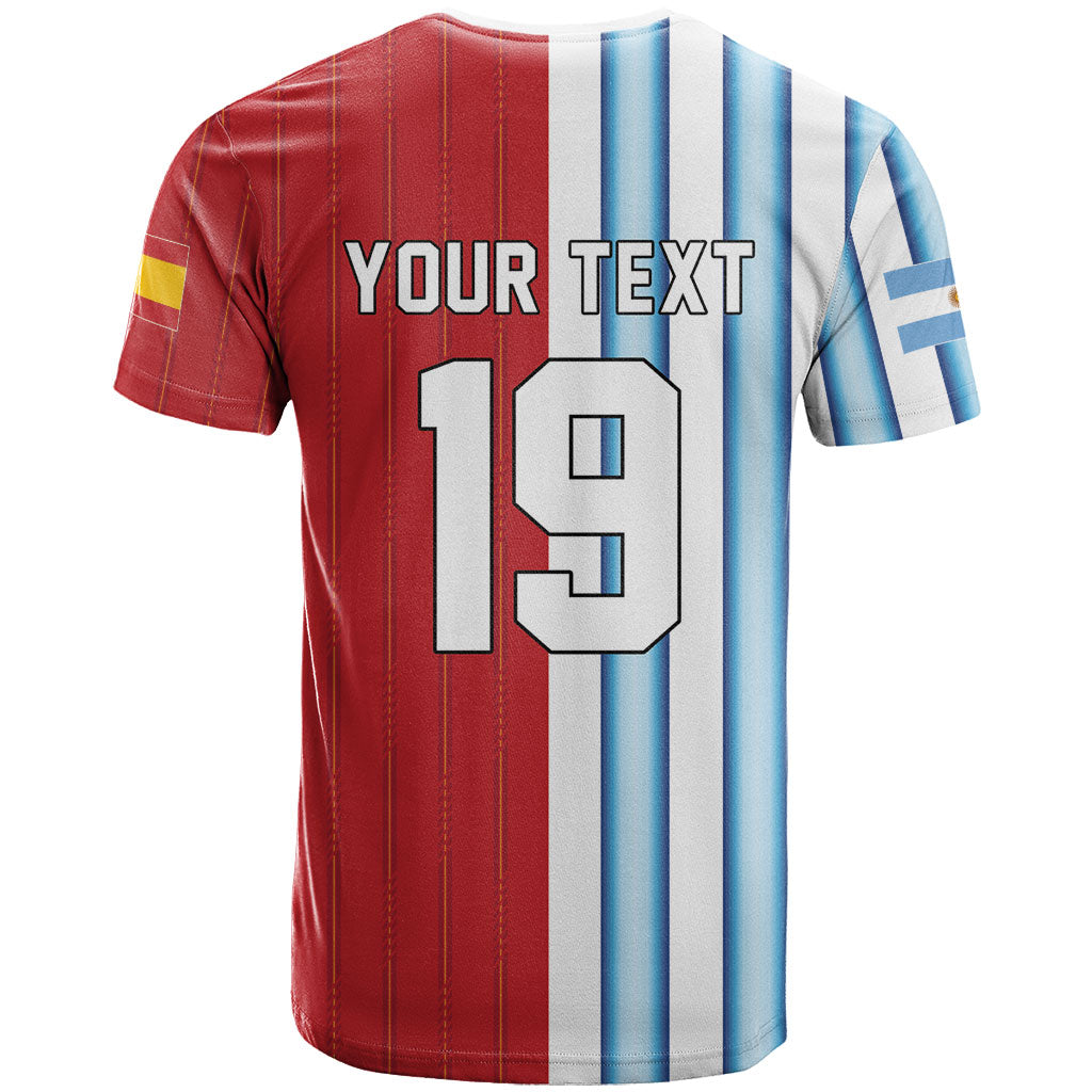 Custom Argentina Spain 2026 World Final Football T Shirt Road To Glory
