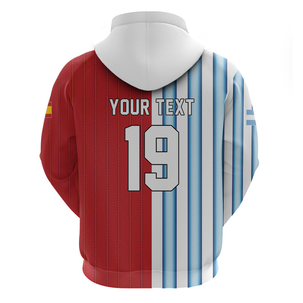 Custom Argentina Spain 2026 World Final Football Zip Hoodie Road To Glory