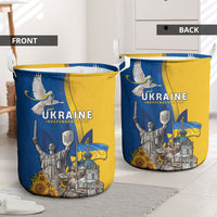Ukraine Independence Day Laundry Basket Tryzub Heritage Freedom Pride