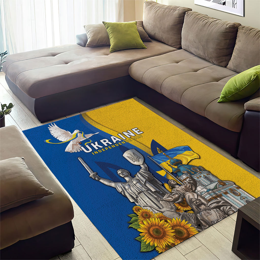 Ukraine Independence Day Area Rug Tryzub Heritage Freedom Pride