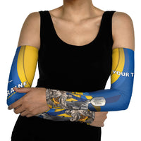 Personalized Ukraine Independence Day Arm Sleeves Tryzub Heritage Freedom Pride