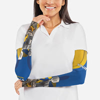 Personalized Ukraine Independence Day Arm Sleeves Tryzub Heritage Freedom Pride