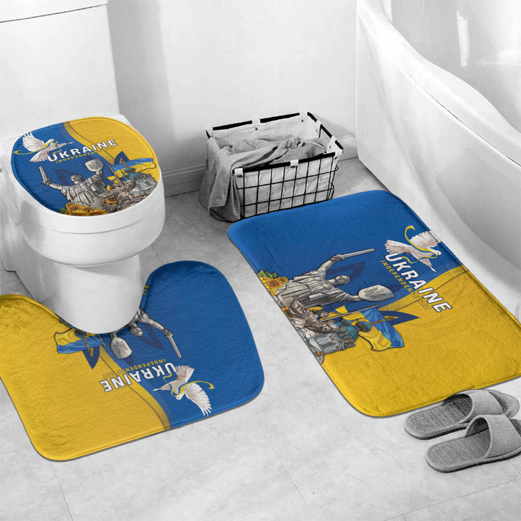 Ukraine Independence Day Bathroom Set Tryzub Heritage Freedom Pride