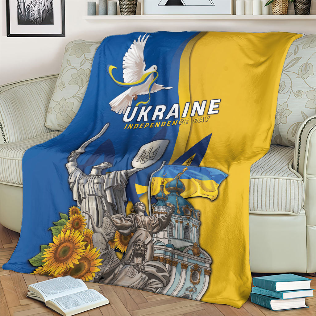 Ukraine Independence Day Blanket Tryzub Heritage Freedom Pride