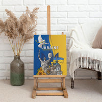 Ukraine Independence Day Canvas Wall Art Tryzub Heritage Freedom Pride