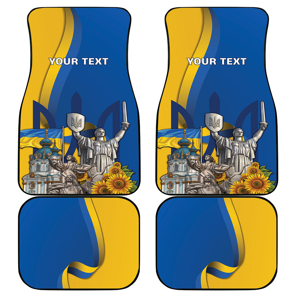 Personalized Ukraine Independence Day Car Mats Tryzub Heritage Freedom Pride