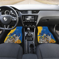 Personalized Ukraine Independence Day Car Mats Tryzub Heritage Freedom Pride