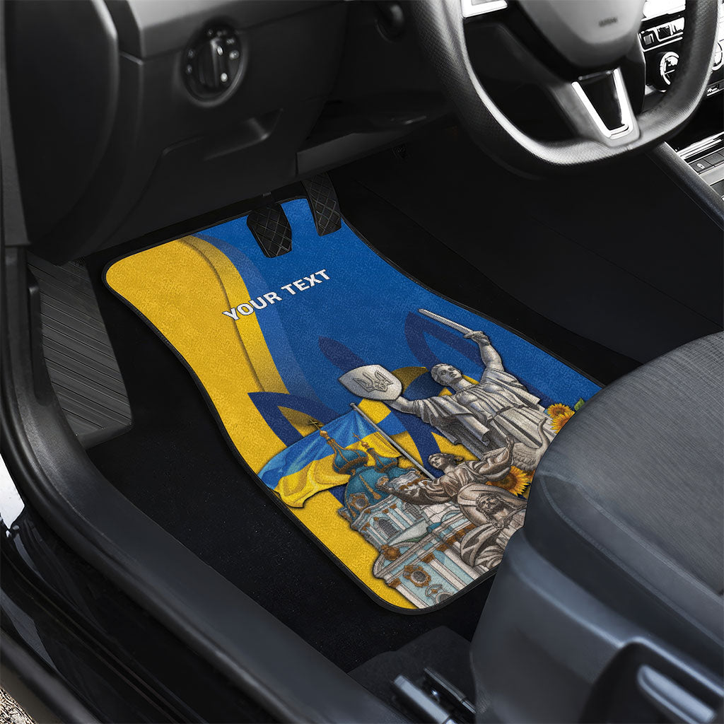 Personalized Ukraine Independence Day Car Mats Tryzub Heritage Freedom Pride