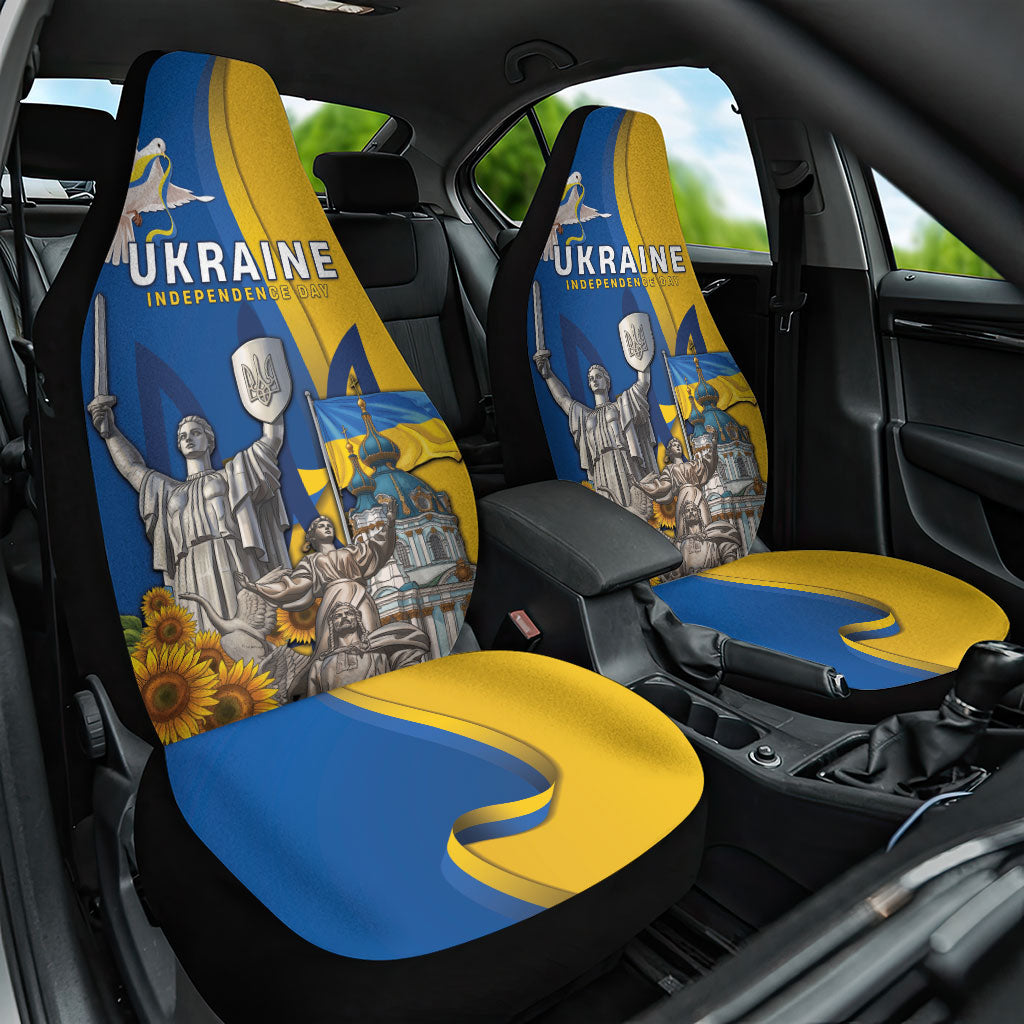Ukraine Independence Day Car Seat Cover Tryzub Heritage Freedom Pride