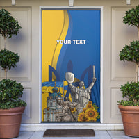 Personalized Ukraine Independence Day Door Cover Tryzub Heritage Freedom Pride
