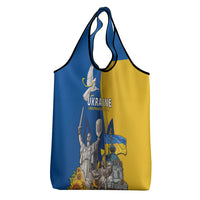 Ukraine Independence Day Grocery Bag Tryzub Heritage Freedom Pride