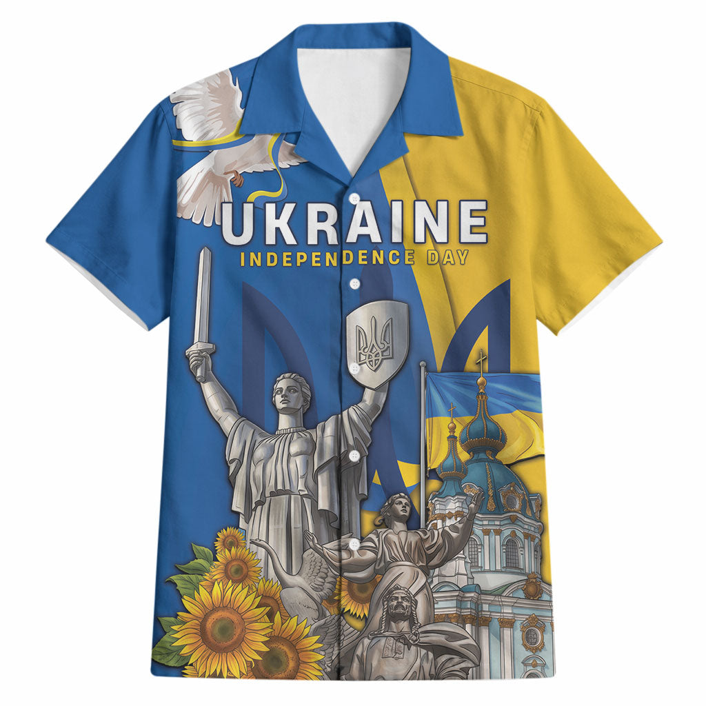 Personalized Ukraine Independence Day Hawaiian Shirt Tryzub Heritage Freedom Pride