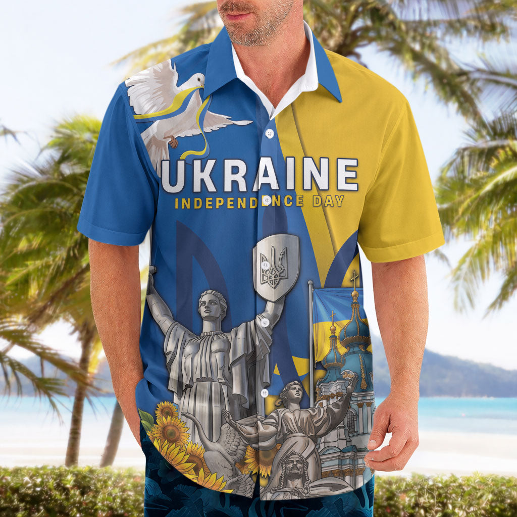 Personalized Ukraine Independence Day Hawaiian Shirt Tryzub Heritage Freedom Pride