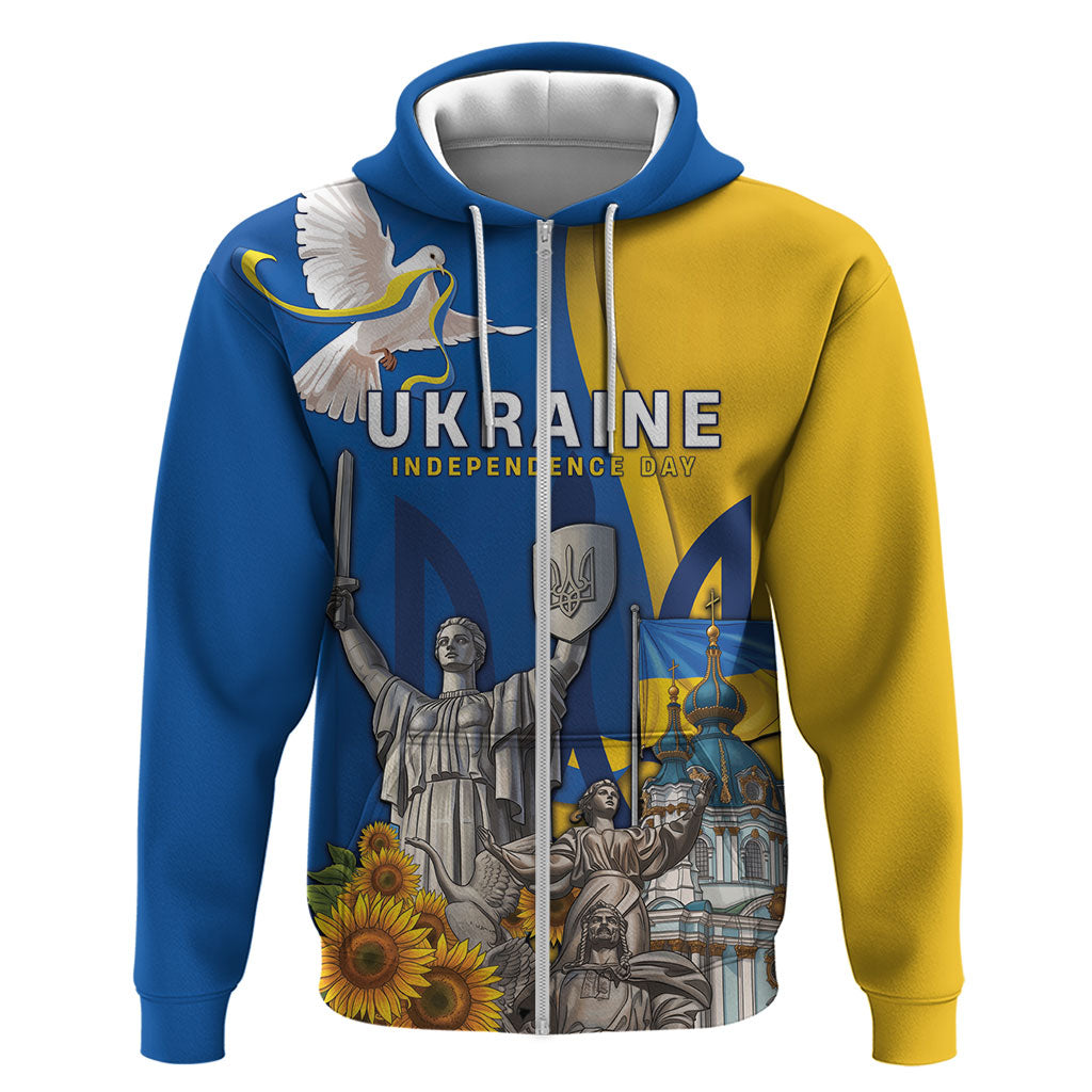Personalized Ukraine Independence Day Hoodie Tryzub Heritage Freedom Pride