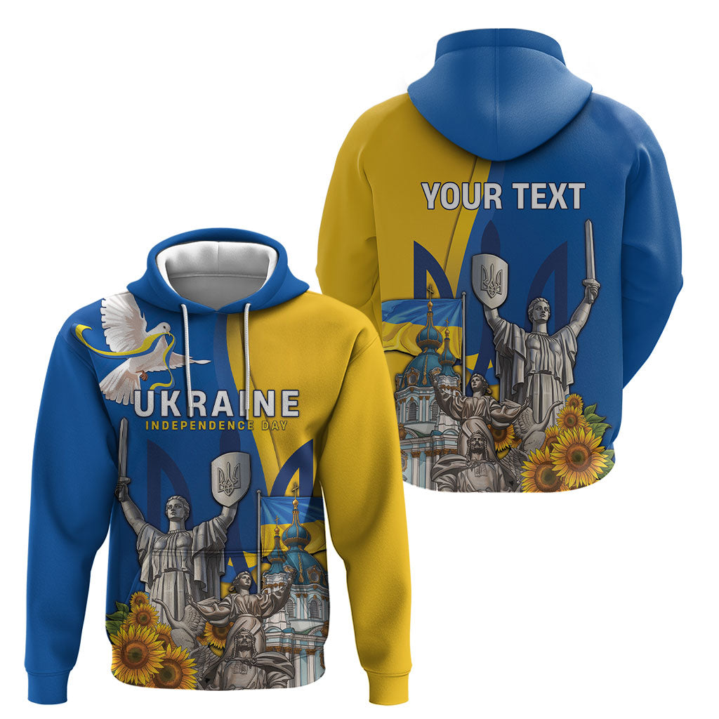 Personalized Ukraine Independence Day Hoodie Tryzub Heritage Freedom Pride