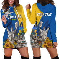 Personalized Ukraine Independence Day Hoodie Dress Tryzub Heritage Freedom Pride