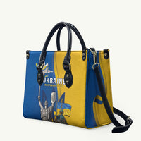 Ukraine Independence Day Leather Bag Tryzub Heritage Freedom Pride