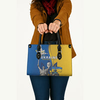 Ukraine Independence Day Leather Bag Tryzub Heritage Freedom Pride