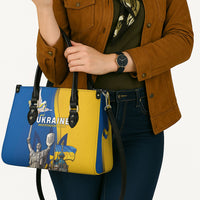 Ukraine Independence Day Leather Bag Tryzub Heritage Freedom Pride