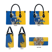 Ukraine Independence Day Leather Bag Tryzub Heritage Freedom Pride