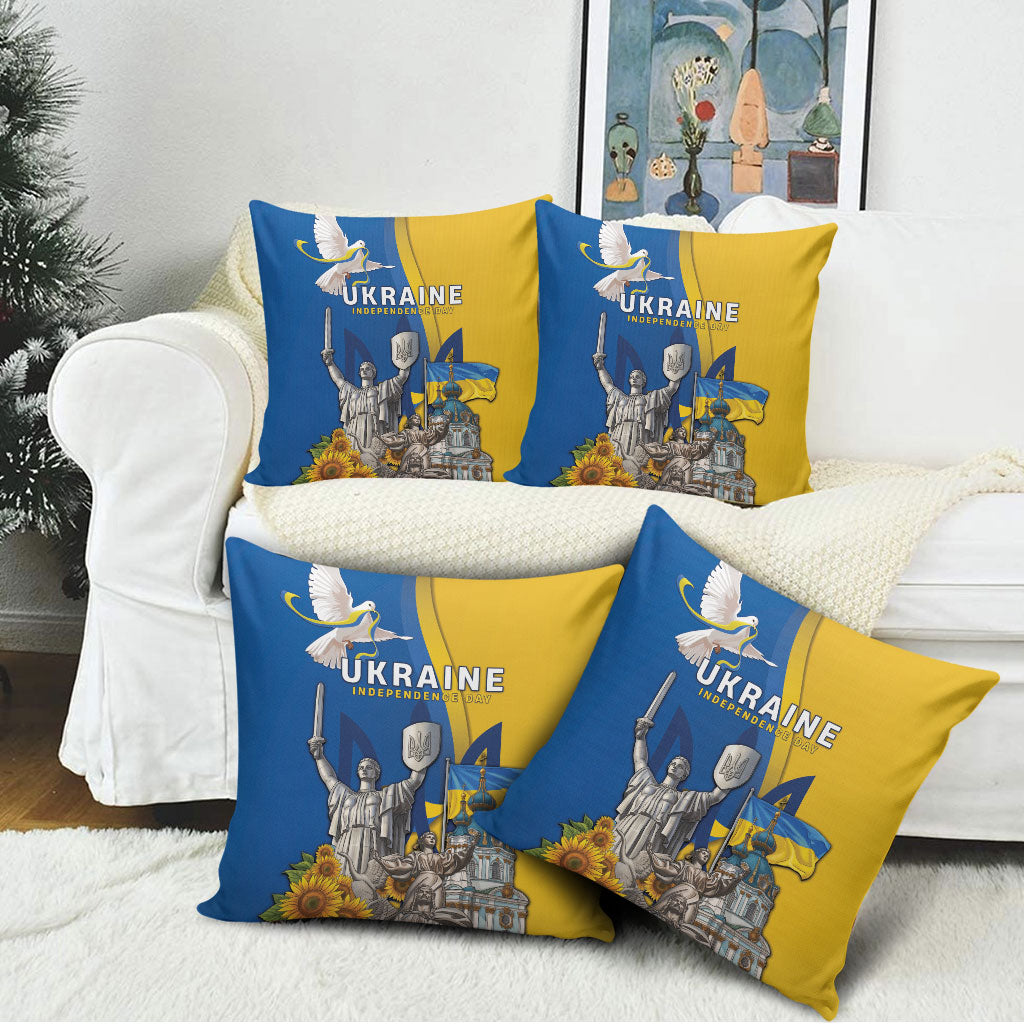Ukraine Independence Day Pillow Cover Tryzub Heritage Freedom Pride