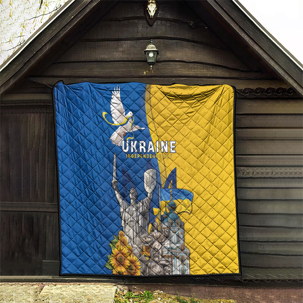 Ukraine Independence Day Quilt Tryzub Heritage Freedom Pride