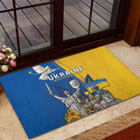 Ukraine Independence Day Rubber Doormat Tryzub Heritage Freedom Pride