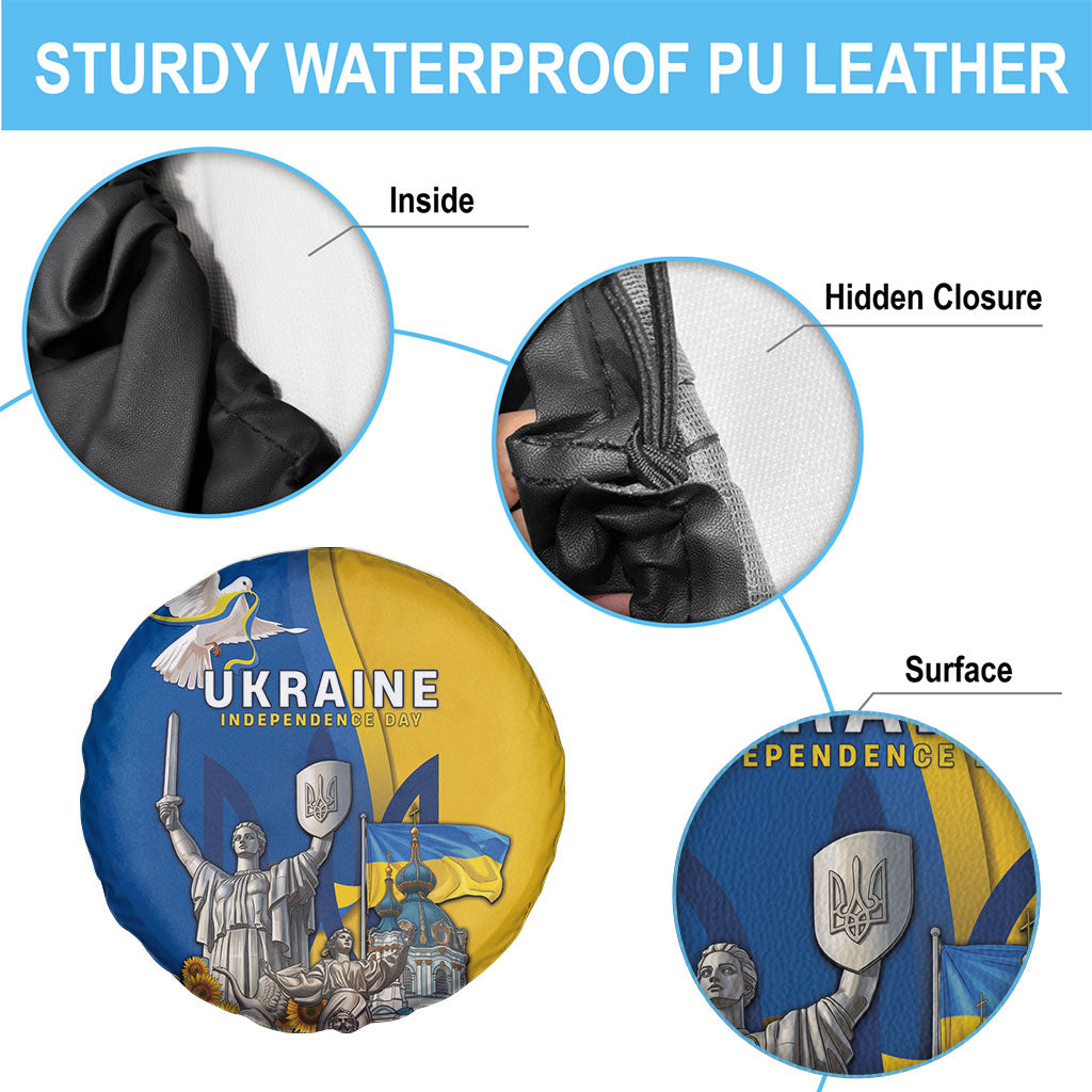 Ukraine Independence Day Spare Tire Cover Tryzub Heritage Freedom Pride