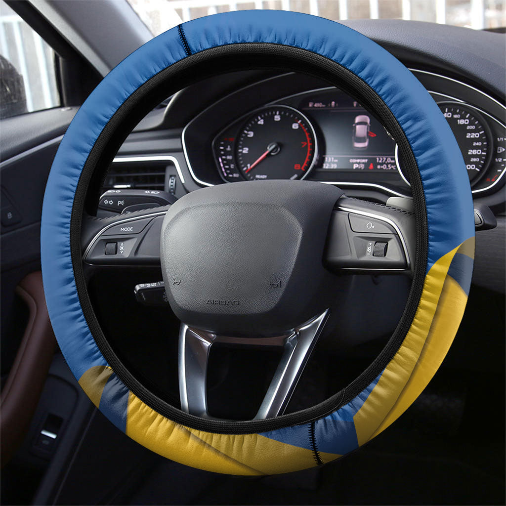 Ukraine Independence Day Steering Wheel Cover Tryzub Heritage Freedom Pride