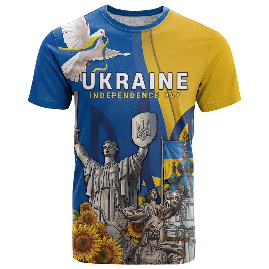 Personalized Ukraine Independence Day T Shirt Tryzub Heritage Freedom Pride