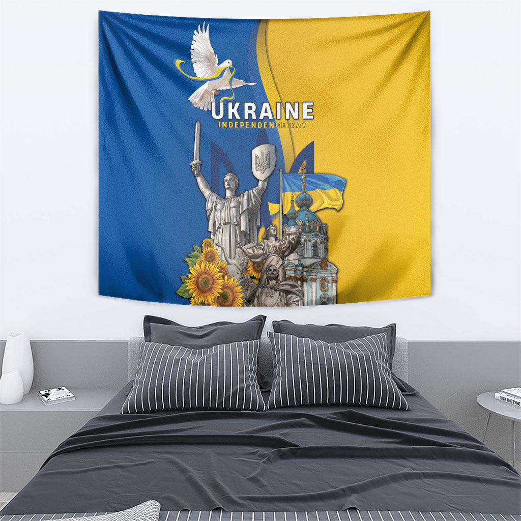 Ukraine Independence Day Tapestry Tryzub Heritage Freedom Pride