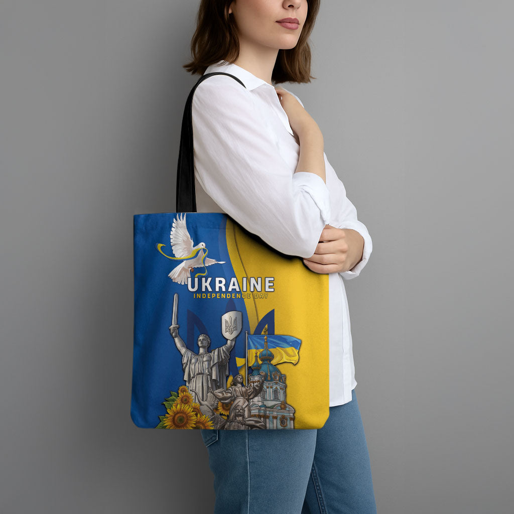 Ukraine Independence Day Tote Bag Tryzub Heritage Freedom Pride