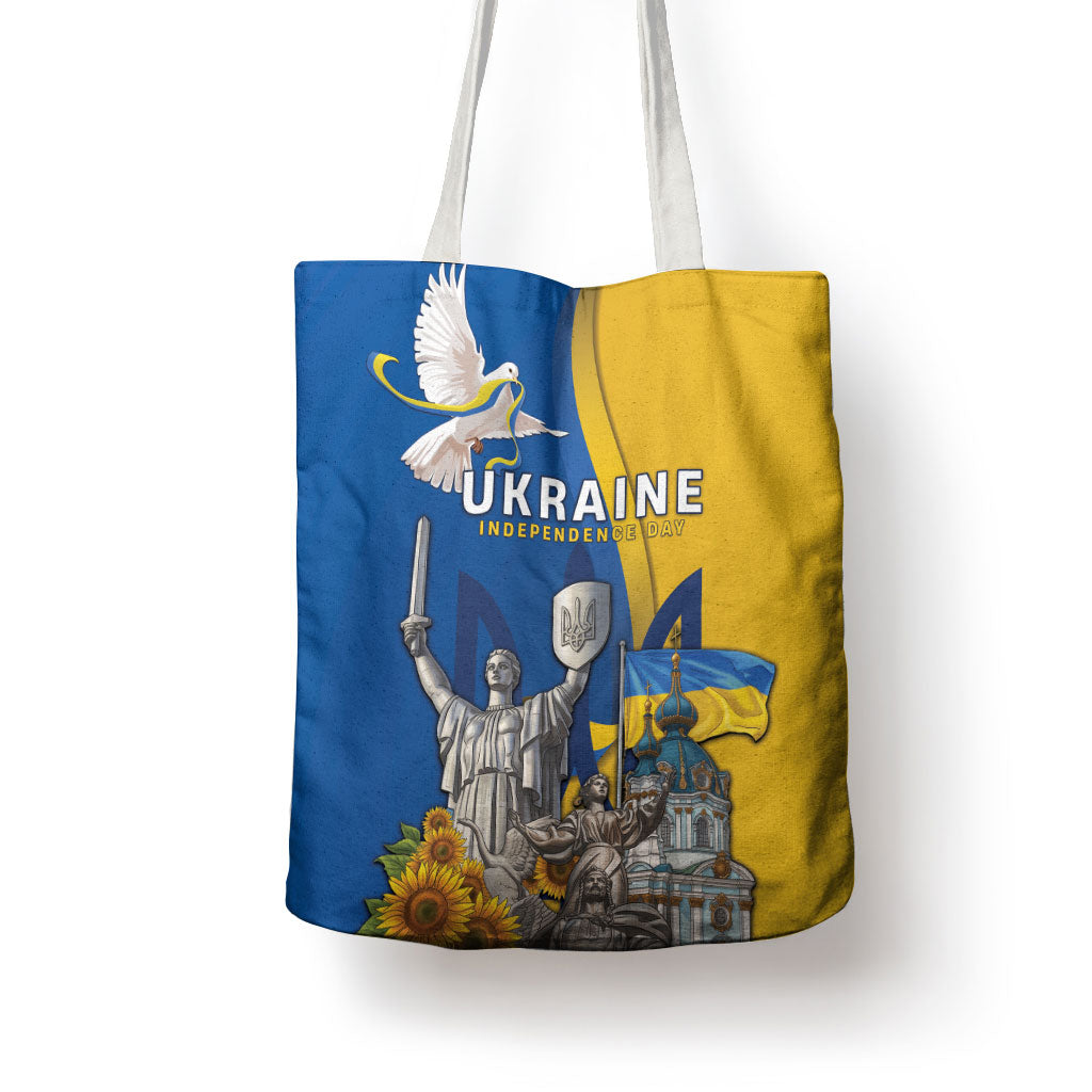 Ukraine Independence Day Tote Bag Tryzub Heritage Freedom Pride