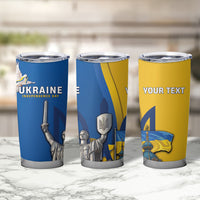 Personalized Ukraine Independence Day Tumbler Cup Tryzub Heritage Freedom Pride