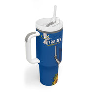 Personalized Ukraine Independence Day Tumbler With Handle Tryzub Heritage Freedom Pride