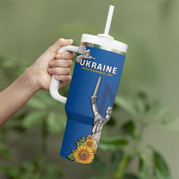 Personalized Ukraine Independence Day Tumbler With Handle Tryzub Heritage Freedom Pride