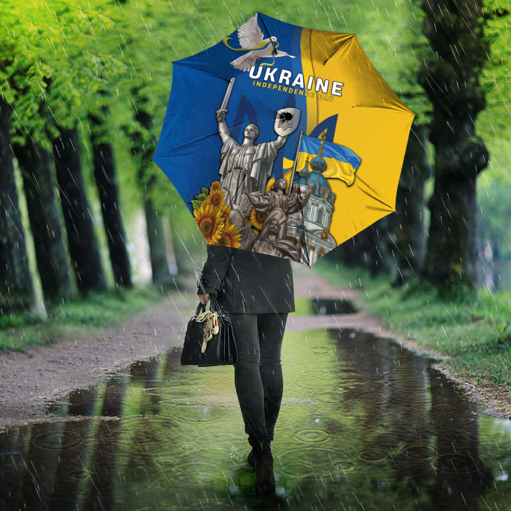 Ukraine Independence Day Umbrella Tryzub Heritage Freedom Pride