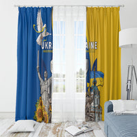 Ukraine Independence Day Window Curtain Tryzub Heritage Freedom Pride