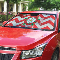 Personalized Glamorgan Wales Auto Sun Shade The Tudor Rose Of Wales - Wonder Print Shop