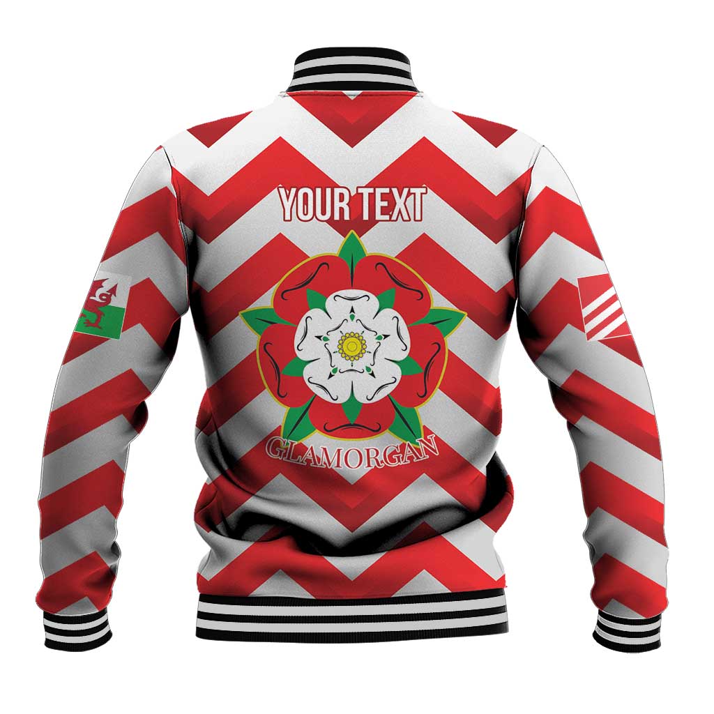 Personalized Glamorgan Wales Baseball Jacket The Tudor Rose Of Wales - Wonder Print Shop