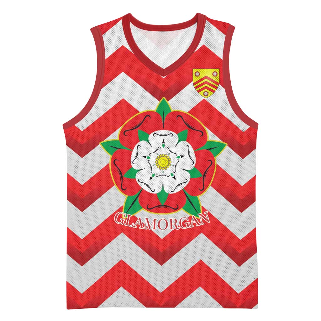 Personalized Glamorgan Wales Basketball Jersey The Tudor Rose Of Wales - Wonder Print Shop