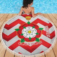 Personalized Glamorgan Wales Beach Blanket The Tudor Rose Of Wales - Wonder Print Shop