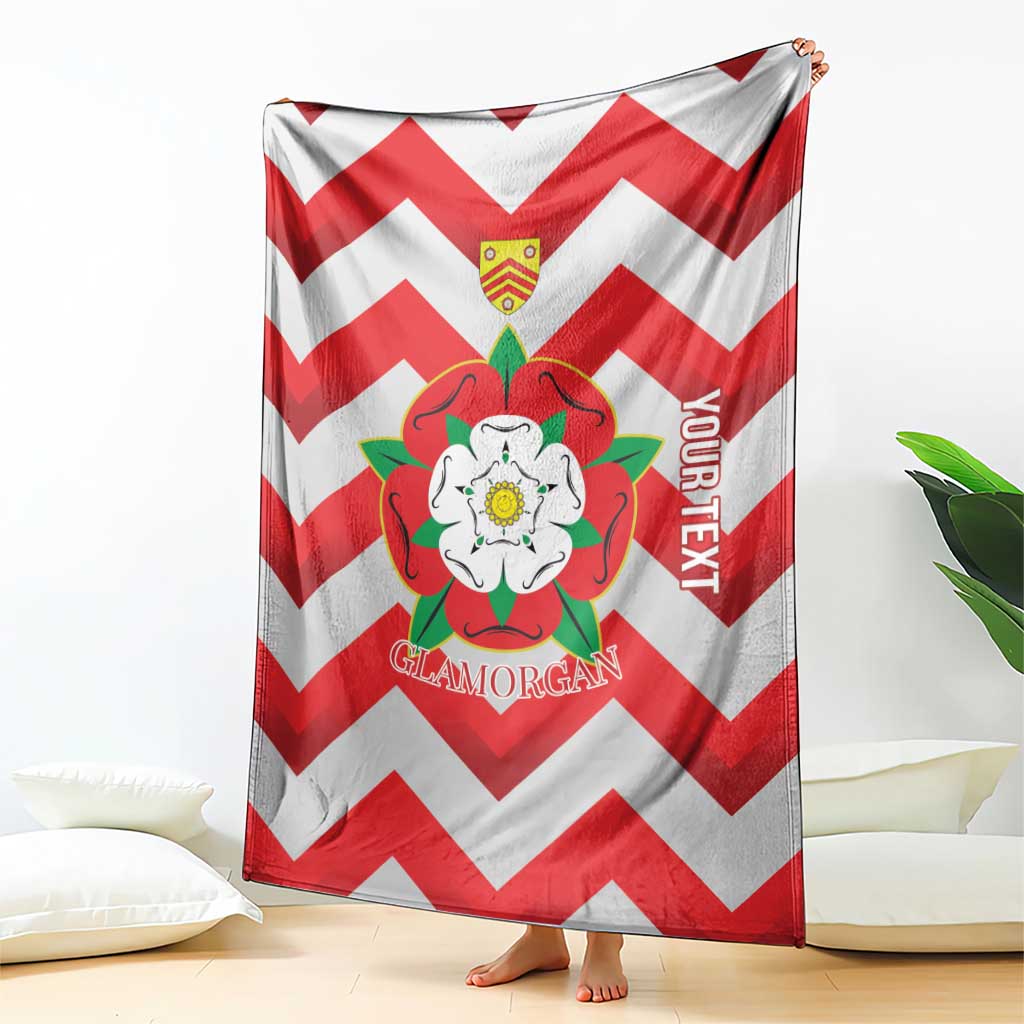 Personalized Glamorgan Wales Blanket The Tudor Rose Of Wales - Wonder Print Shop
