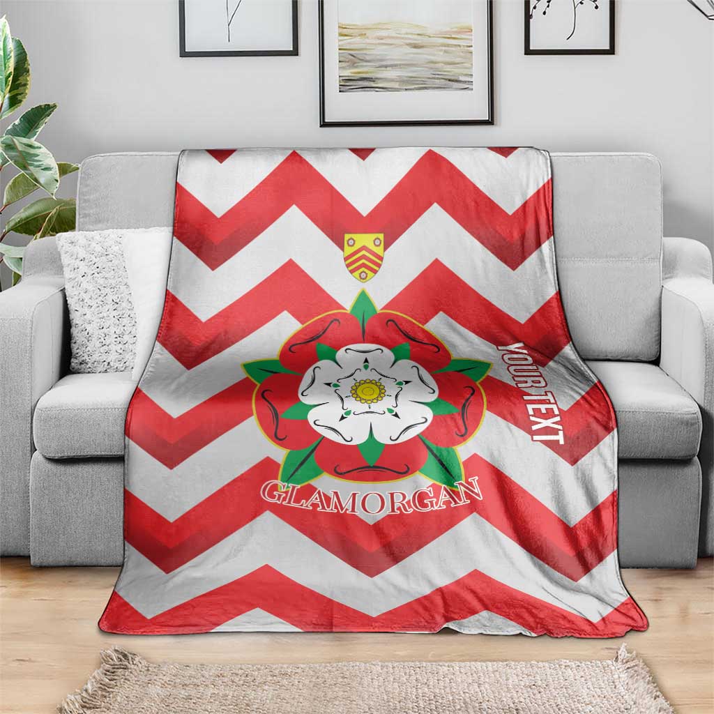 Personalized Glamorgan Wales Blanket The Tudor Rose Of Wales - Wonder Print Shop