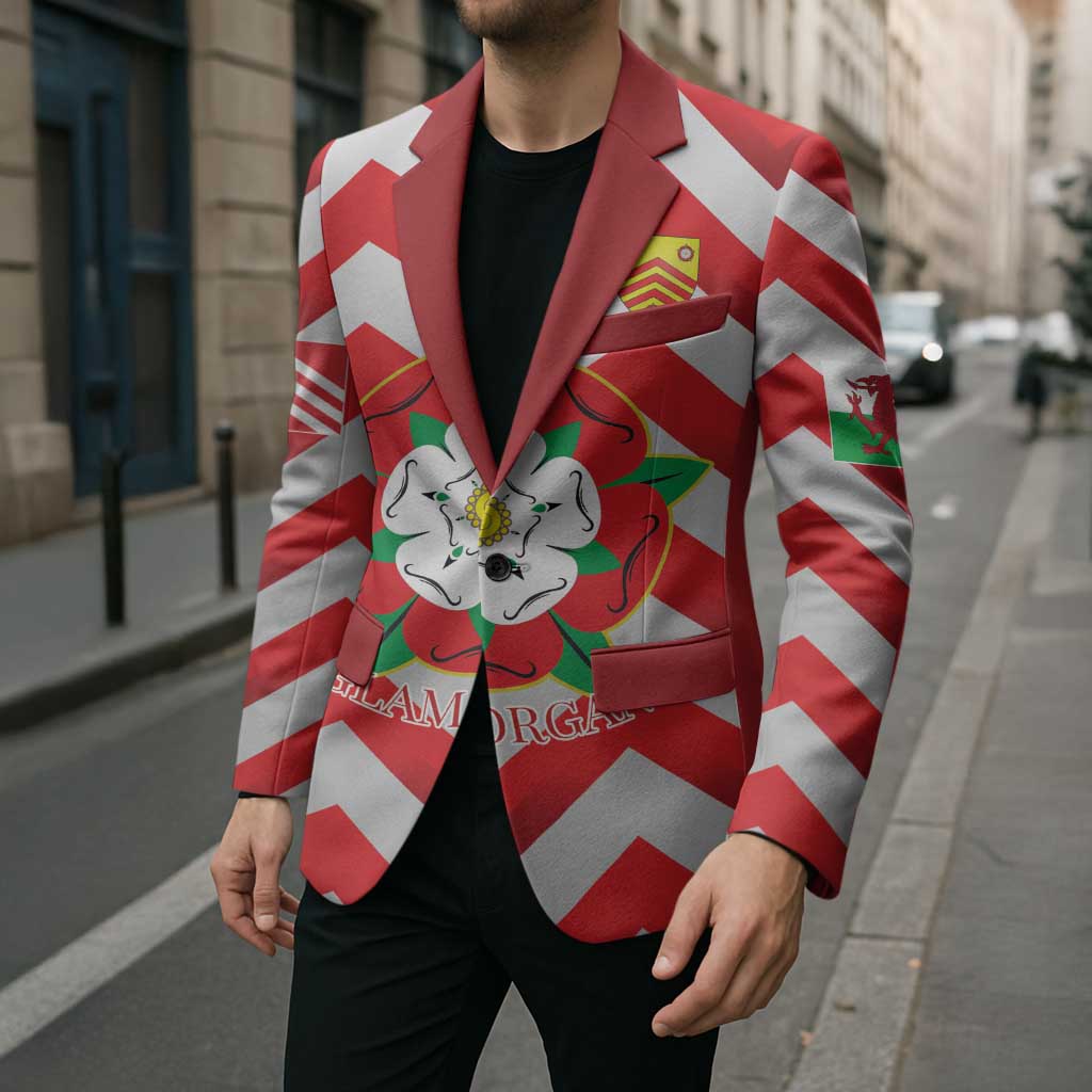 Personalized Glamorgan Wales Blazer The Tudor Rose Of Wales - Wonder Print Shop