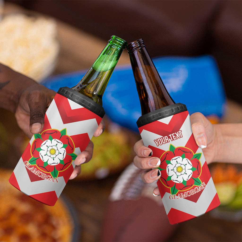 Personalized Glamorgan Wales 4 in 1 Can Cooler Tumbler The Tudor Rose Of Wales - Wonder Print Shop