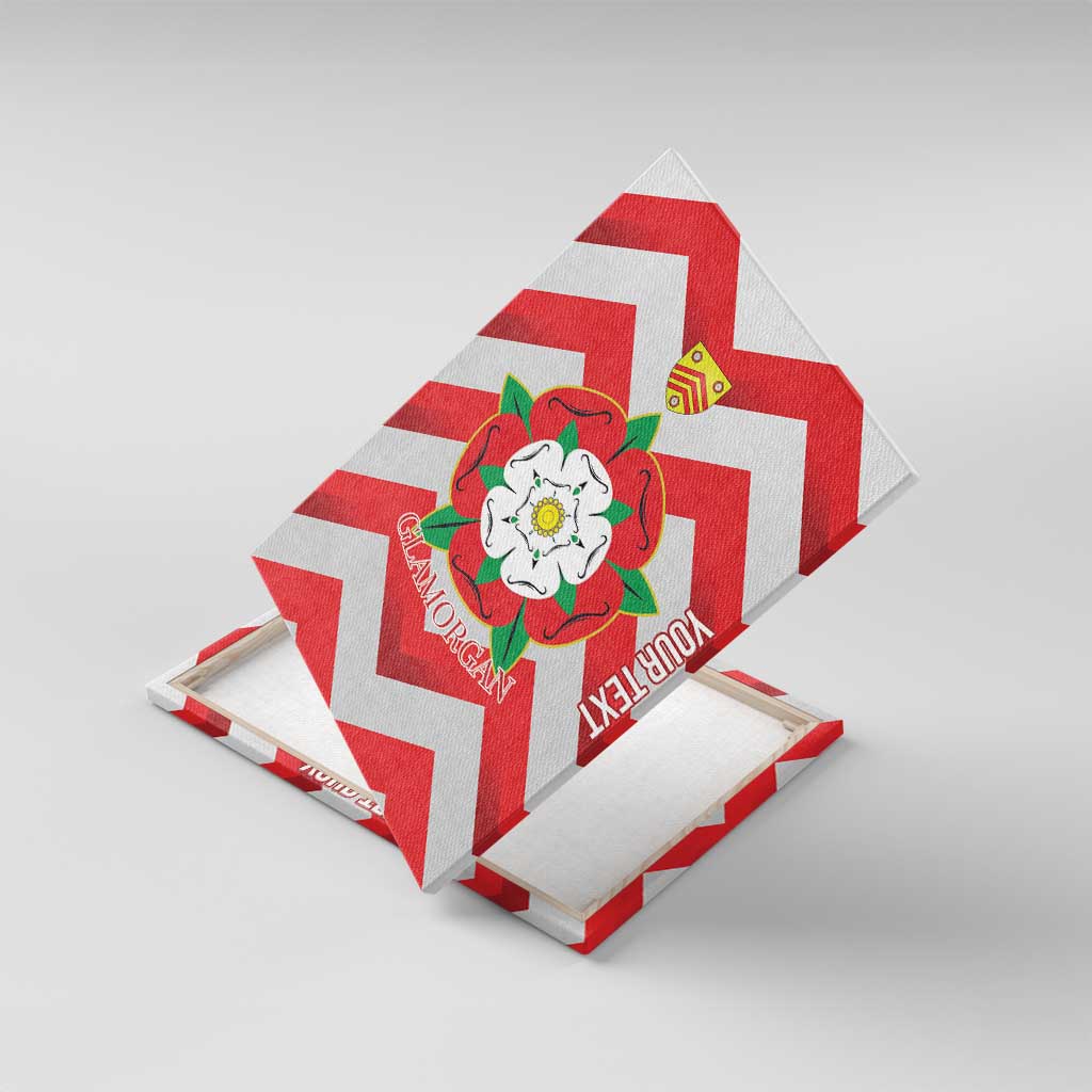 Personalized Glamorgan Wales Canvas Wall Art The Tudor Rose Of Wales - Wonder Print Shop