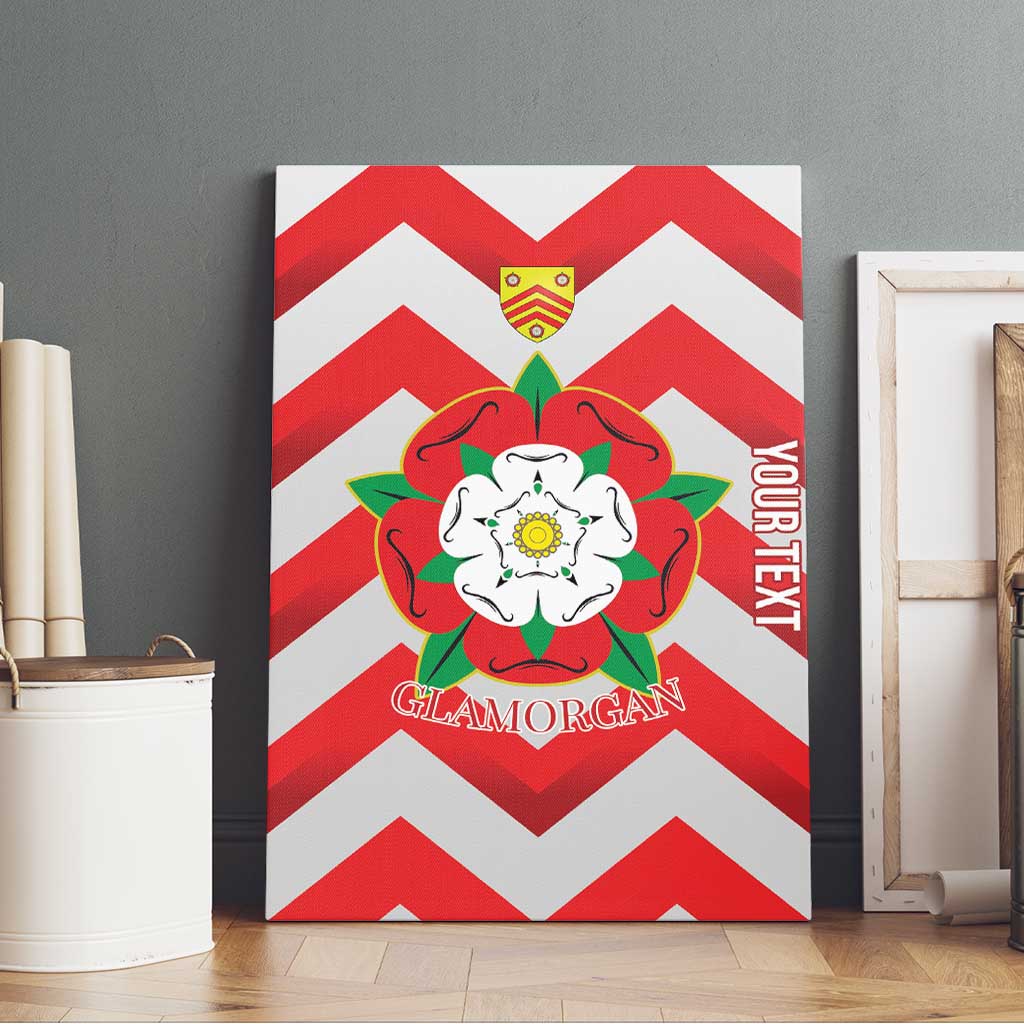 Personalized Glamorgan Wales Canvas Wall Art The Tudor Rose Of Wales - Wonder Print Shop